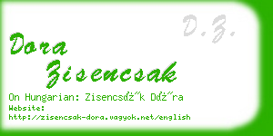 dora zisencsak business card